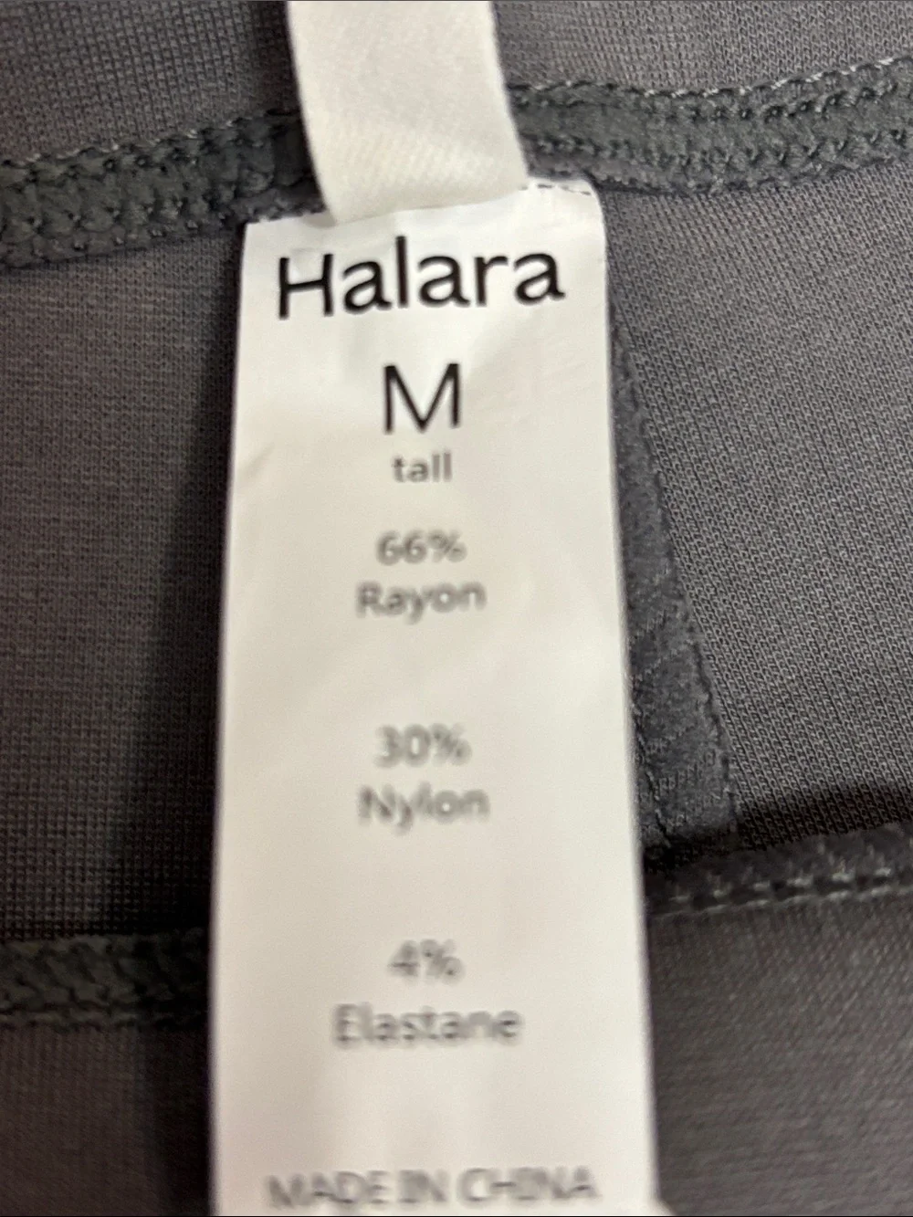 NWT HALARA High Waisted Work/Leisure Gray Flare Pants Size M TALL